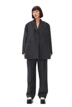 Load image into Gallery viewer, Melange Stripe Suiting Relaxed Pleated Pants
