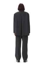 Load image into Gallery viewer, Melange Stripe Suiting Relaxed Pleated Pants
