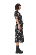 Load image into Gallery viewer, Fluid Crepe Wrap Midi Dress
