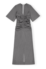 Load image into Gallery viewer, Stripe Suiting V-neck Fitted Dress
