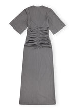 Load image into Gallery viewer, Stripe Suiting V-neck Fitted Dress
